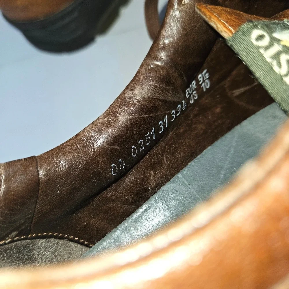 Mephisto Dribbler Runoff Air Mens Leather‎ Lace Up Casual Walking Shoes Brown 10